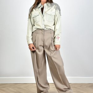 Golden Goose broek GWP01203.P000965.603968 taupe