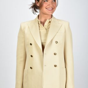 Ami Paris blazer Croisee FBV202.WV0004 crème