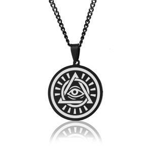 Heren ketting Edelstaal Mendes Eye of Povidence