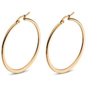 Hoop Oorringen Cilla Jewels Edelstaal Goudkleurig-40mm