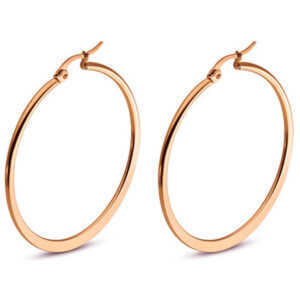 Hoop Oorringen Cilla Jewels Edelstaal Rose-30mm