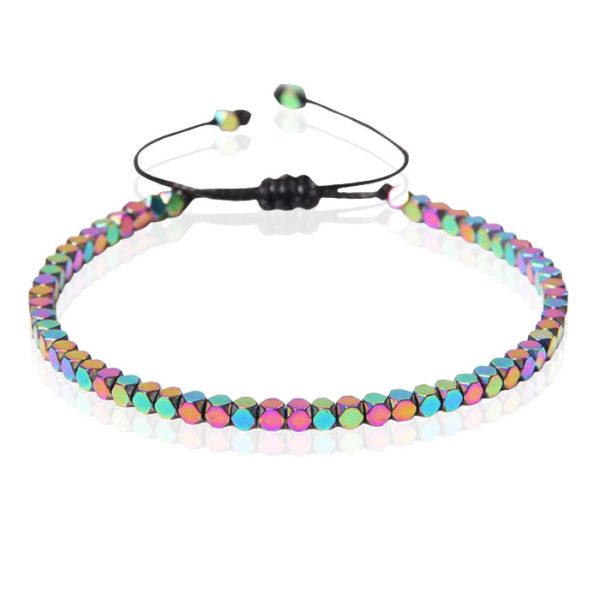 LGT JWLS Dames Armband - 4mm Cube Multi