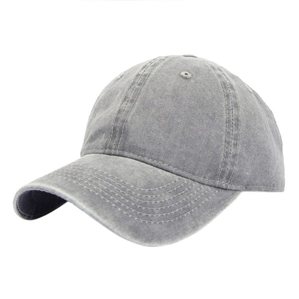 LGT JWLS Effen Baseball Cap met Faded Look - Grijs