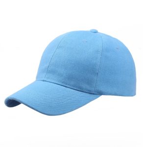 LGT JWLS Effen Baseball Cap van 100% Katoen - Licht Blauw