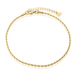 LGT JWLS Enkelband Rope Goud - 2mm