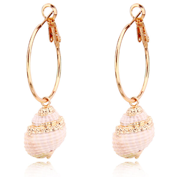 LGT Jewels Damesoorbellen met Leunende Schelp