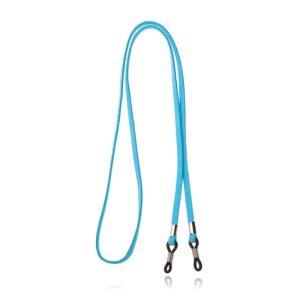 LGT Jewels Lichtblauw Elastisch PU Leren Koord voor Zonnebril of Leesbril