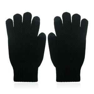 LGT JWLS Gebreide Heren Handschoenen - Warm Winter Zwart
