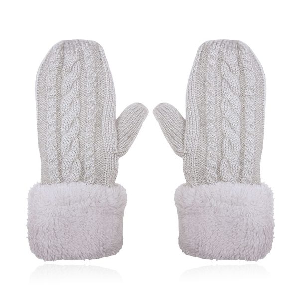 LGT JWLS Lichtgrijze Gebreide Dameswanten - Warm en Comfortabel