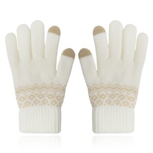 LGT JWLS Winterse Dameshandschoenen - Beige Wit