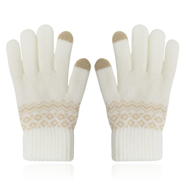 LGT JWLS Winterse Dameshandschoenen - Beige Wit