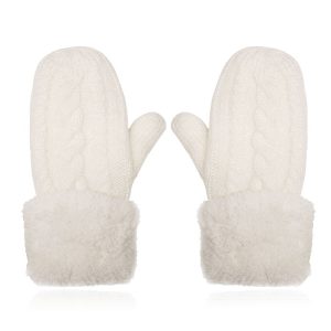 LGT JWLS Witte Gebreide Dameswanten - Warm en Comfortabel