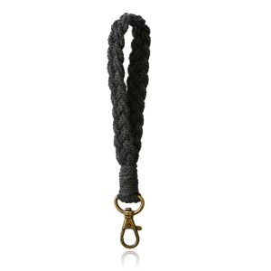 Macramé Polsband met Gesp - Zwart
