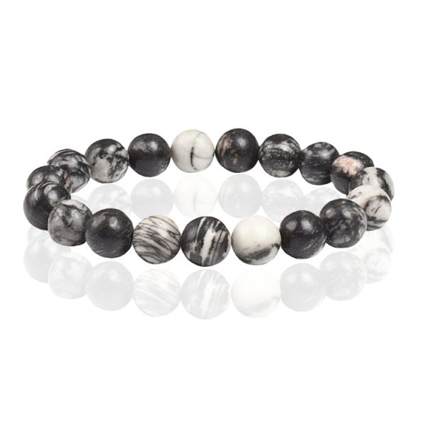 Memphis Natuursteen Armband 10mm - Picasso Stone