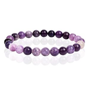 Natuursteen Armband met 8mm Kralen Memphis - Kunsite