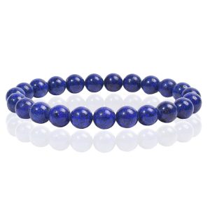 Natuursteen Armband met 8mm Kralen Memphis - Lapis Lazuli