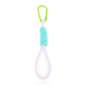 Sleutelhanger/Telefoonkoord met Handige Gesp - Wit & Fel Blauw