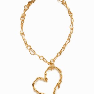 Vergulde halsketting met hart Zalio - MATERIAL FINISHES - U
