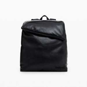 Middelgrote rugzak van 100% gewatteerd leer - BLACK - U