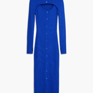 Maitrepierre cut-out jurk - BLUE - L