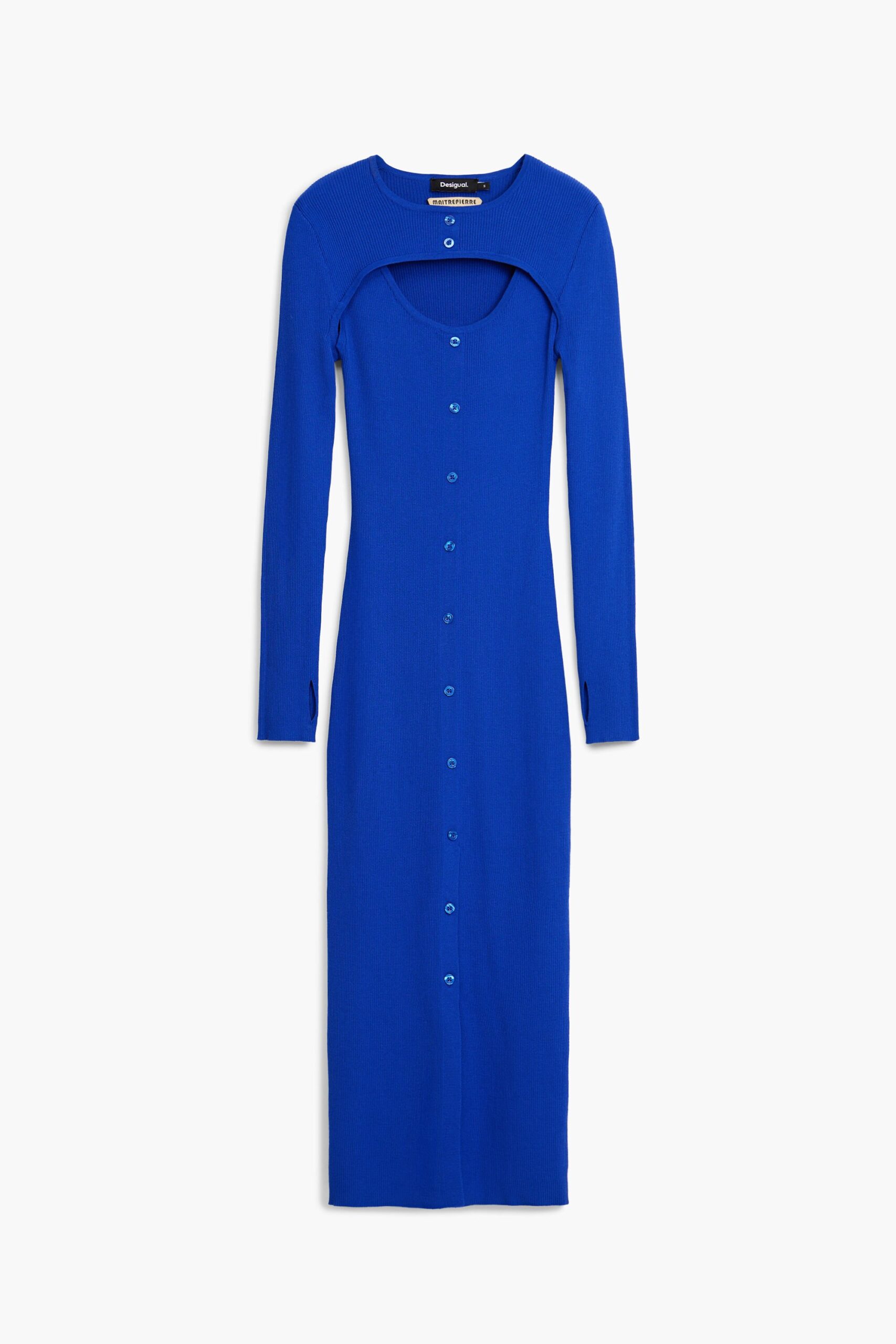 Maitrepierre cut-out jurk - BLUE - L 1 Maitrepierre cut-out jurk - BLUE - L