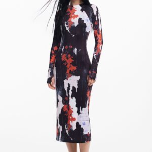 Midi-jurk met Maitrepierre-print - BLACK - S