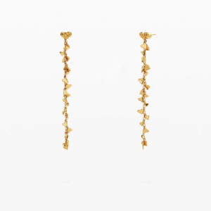 Zalio vergulde waterval oorbellen - MATERIAL FINISHES - U