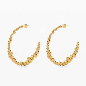 Zalio goudvergulde hartjes oorringen - MATERIAL FINISHES - U