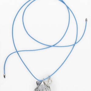 Hanger koord schelp verzilverd bad Zalio - BLACK - U