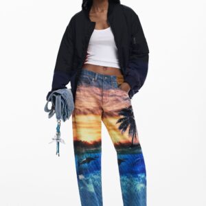 Zonsondergang jeans - BLUE - L