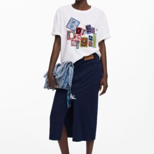 Midi kokerrok Botter - BLUE - XL