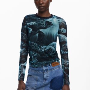 Lange mouwen T-shirt schildpadden Botter - BLUE - L