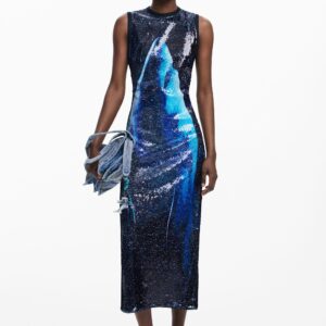 Reversible paillettenjurk Botter - BLUE - XL