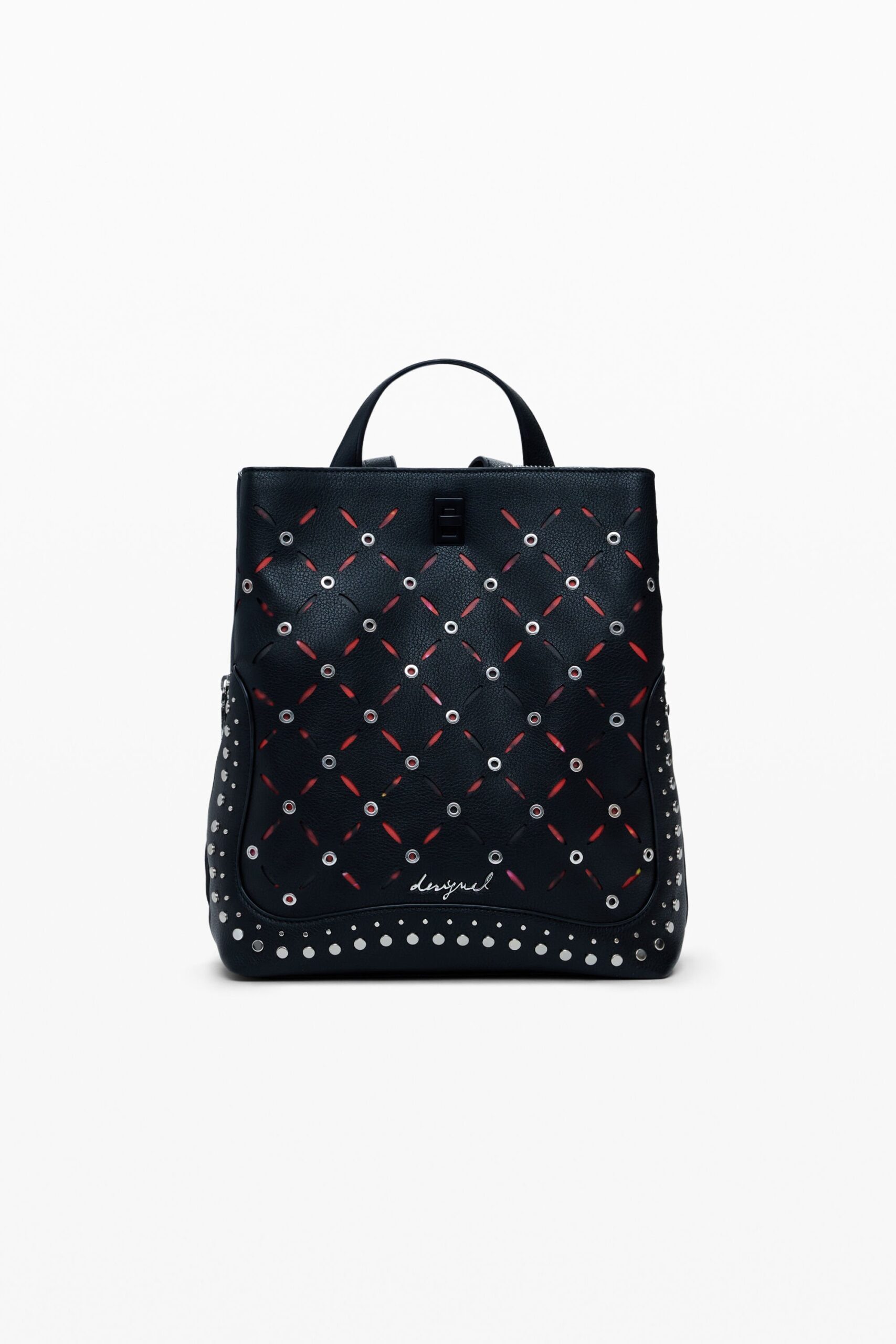 Kleine rugzak met opengewerkte details en studs - BLACK - U 1 Kleine rugzak met opengewerkte details en studs - BLACK - U