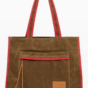 Shopper tas met groot vak - BROWN - U