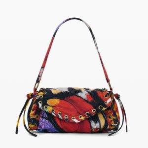 Middelgrote tas met print - MATERIAL FINISHES - U