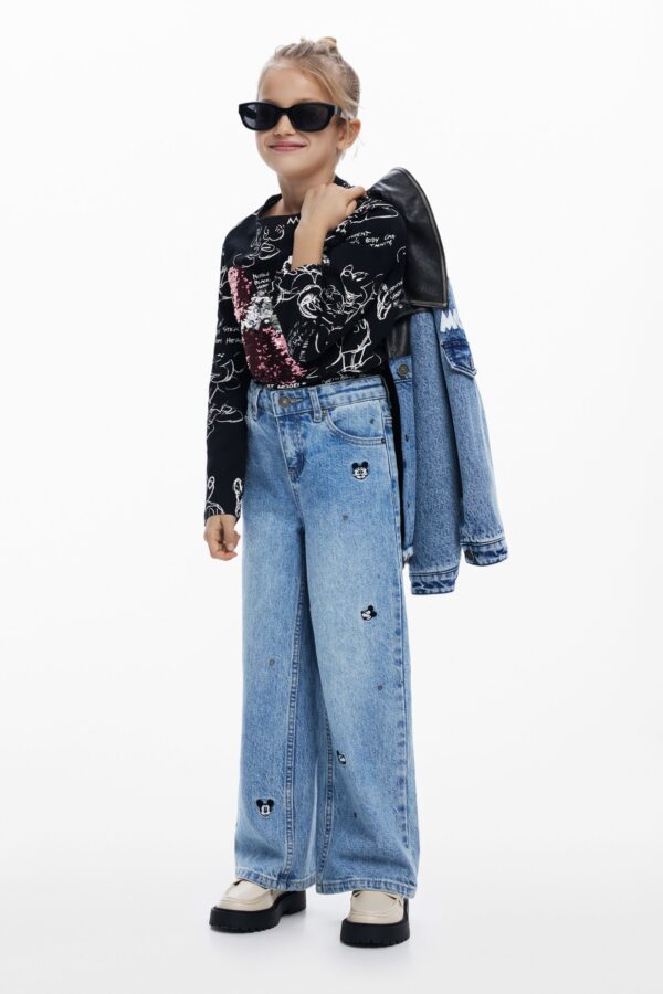 Wide Mickey™ jeans - BLUE - 11/12