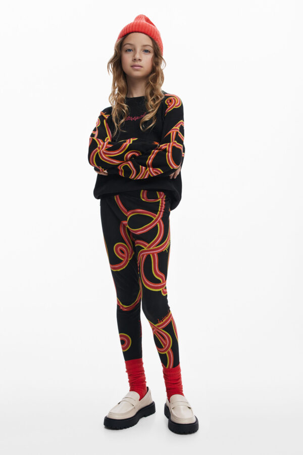 Legging met slangenprint - BLACK - L
