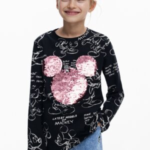 Mickey™ T-shirt met pailletten - BLACK - 9/10