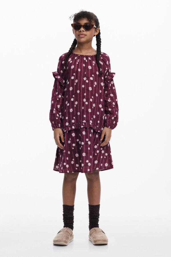 Boho bloemenjurk - RED - 9/10