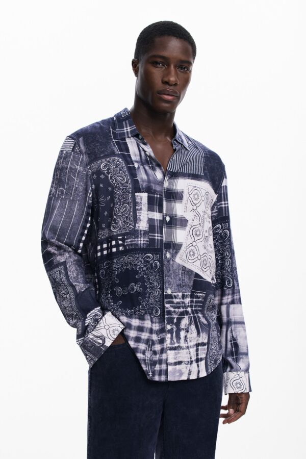 Paisley-overhemd - BLUE - S