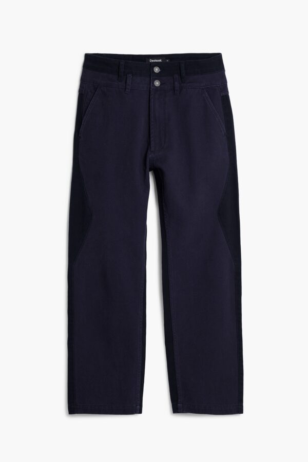 Jeans met dubbele tailleband - BLUE - 36