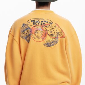 Geborduurde sweatshirt - ORANGE - XL