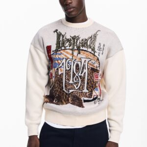 Vintage karper sweatshirt - BROWN - XL