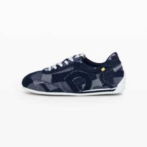 Patchwork-sneaker van denim - BLUE - 39