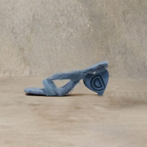 Sandalen met hartvormige pels studio - BLACK - 41