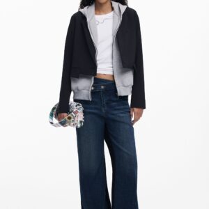 Gecombineerde flare jeans - BLUE - L