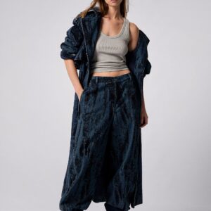 Degradé jacquard spijkerbroek - BLUE - 40