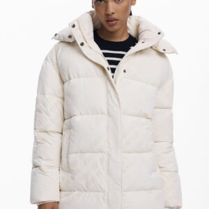 Gewatteerde jas - WHITE - XL