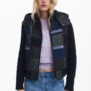 Afneembare gewatteerde jas - BLACK - XL